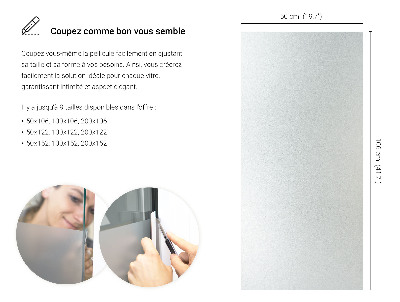 Film occultant pour vitre translucide