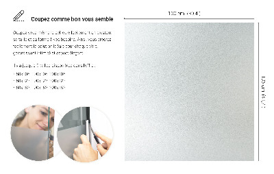 Film occultant pour vitre translucide