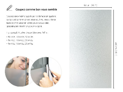 Film occultant pour vitre translucide
