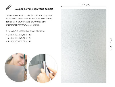 Film occultant pour vitre translucide