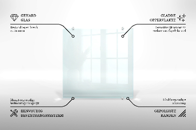 Crédence en verre transparente