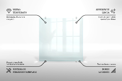 Crédence en verre transparente
