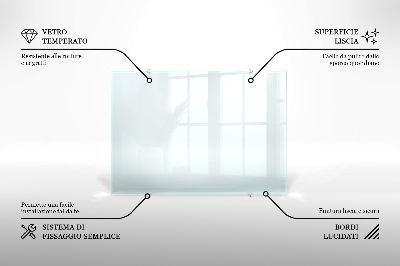 Crédence en verre transparente