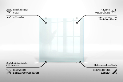 Crédence en verre transparente