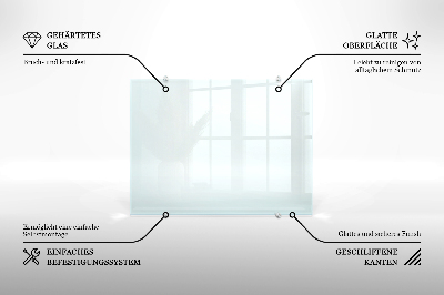Crédence en verre transparente