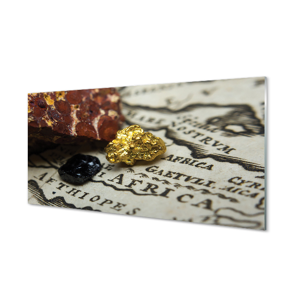 Crédences de cuisine en verre Carte d'or