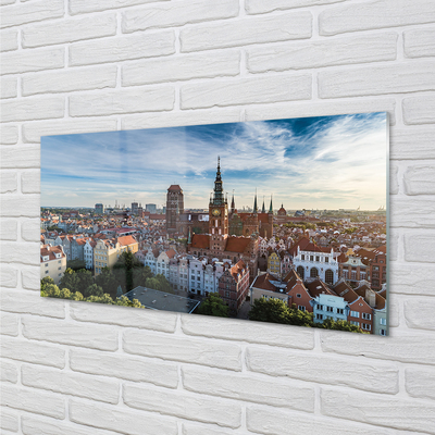 Crédences de cuisine en verre Église gdańsk panorama