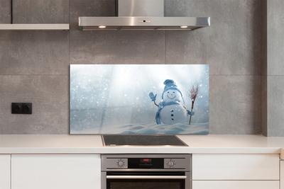 Crédences de cuisine en verre Neige bonhomme de neige