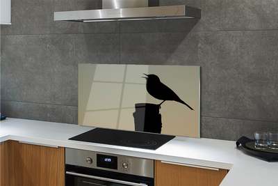 Crédences de cuisine en verre Oiseau noir