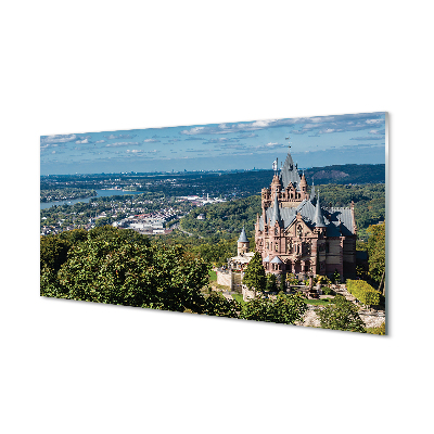 Crédences de cuisine en verre Allemagne panorama du château de la ville
