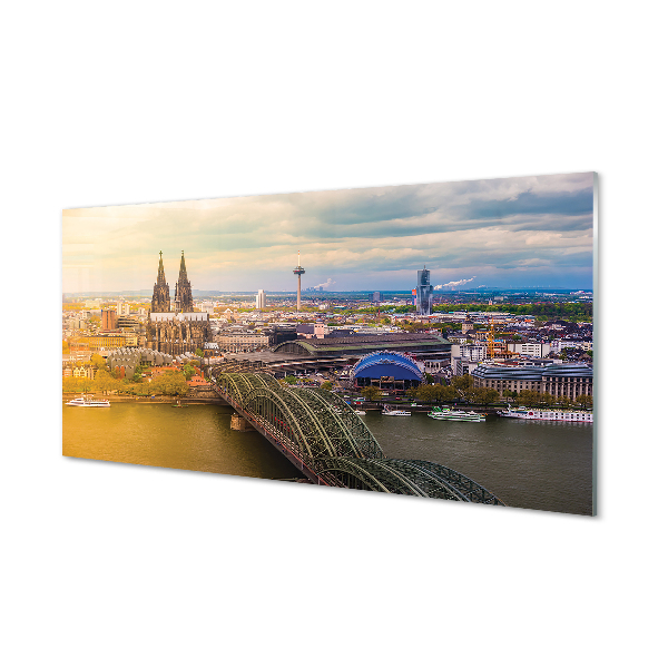 Crédences de cuisine en verre Ponts allemagne panorama rivière