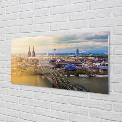 Crédences de cuisine en verre Ponts allemagne panorama rivière