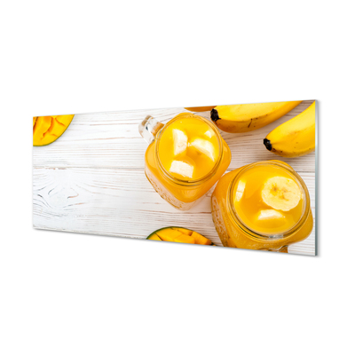 Crédences de cuisine en verre Smoothie à la mangue banane