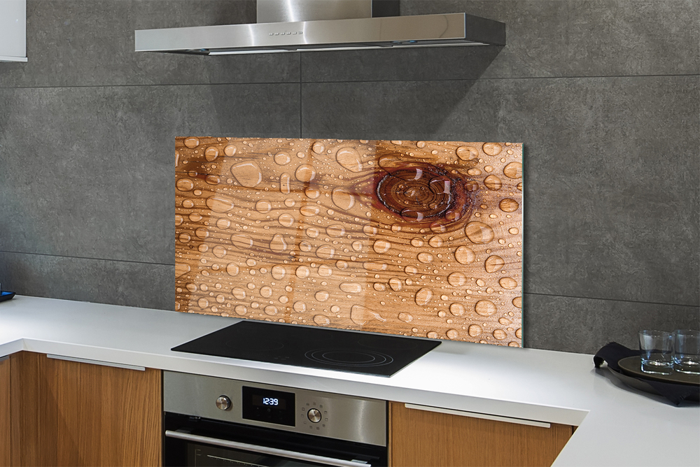 Crédence Cuisine En Verre Trempé Tulup - 100x70 Cm, épaisseur 4 Mm, Couleur Chocolat, Adhésif Inclus