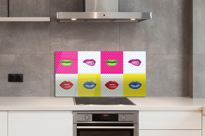 Crédences de cuisine en verre Lèvres colorées