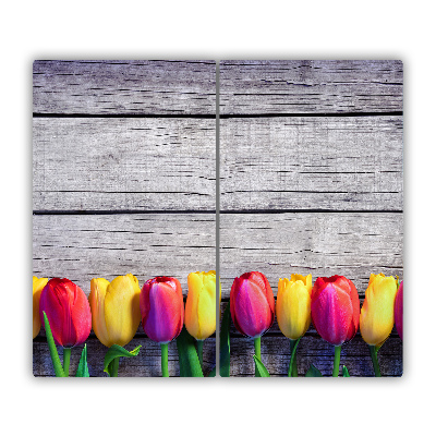 Protège Plaque en verre Bois de tulipes