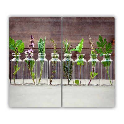 Protège Plaque en verre Plantes dans des verres