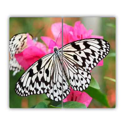 Protège Plaque en verre Fleur de papillon