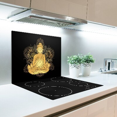Protège Plaque en verre Bouddha assis