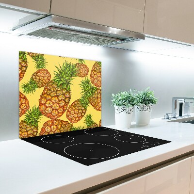 Protège Plaque en verre Ananas