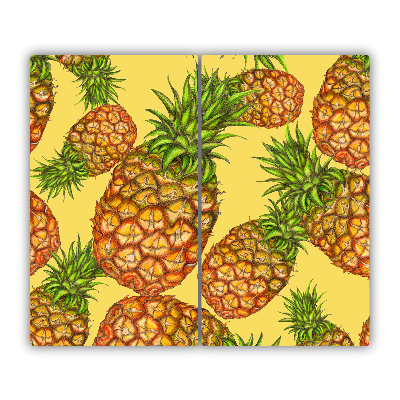 Protège Plaque en verre Ananas