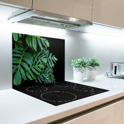 Protège Plaque en verre Monstera