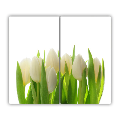 Protège Plaque en verre Tulipes