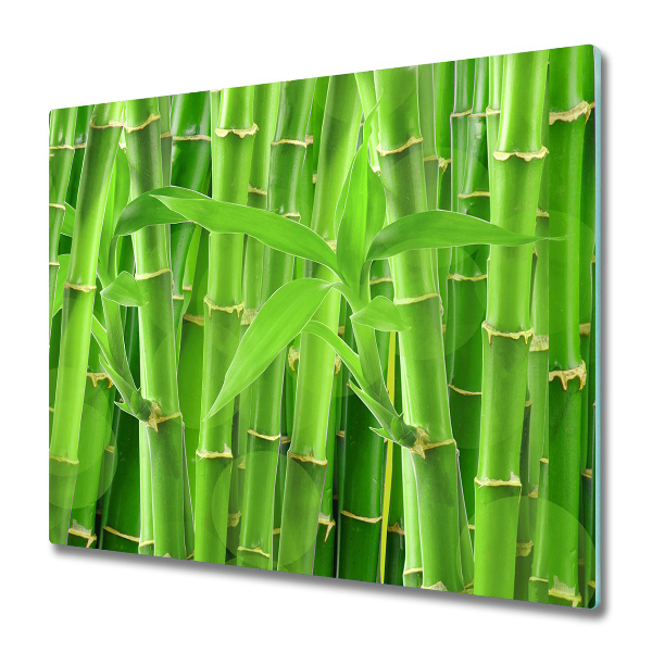 Protège Plaque en verre Bambous