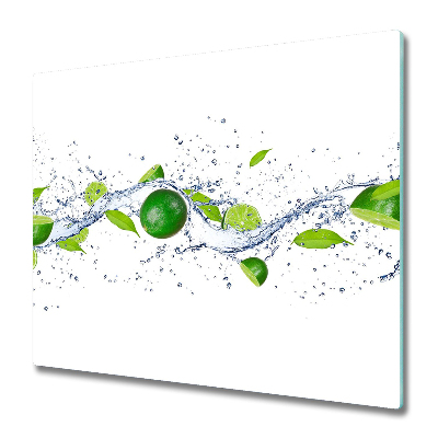Protège Plaque en verre Limes et eau