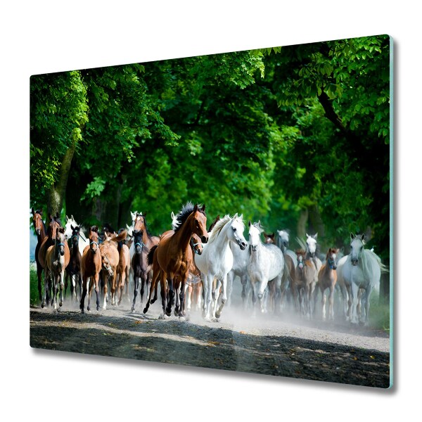 Protège plaque à induction Chevaux au galop