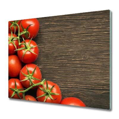 Protège plaque à induction Tomates sur bois