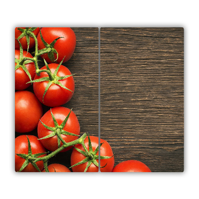 Protège plaque à induction Tomates sur bois