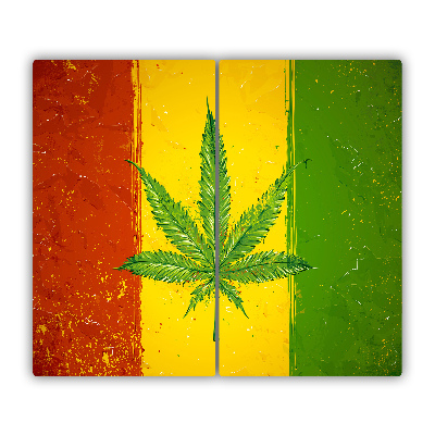 Protège plaque à induction Drapeau rasta