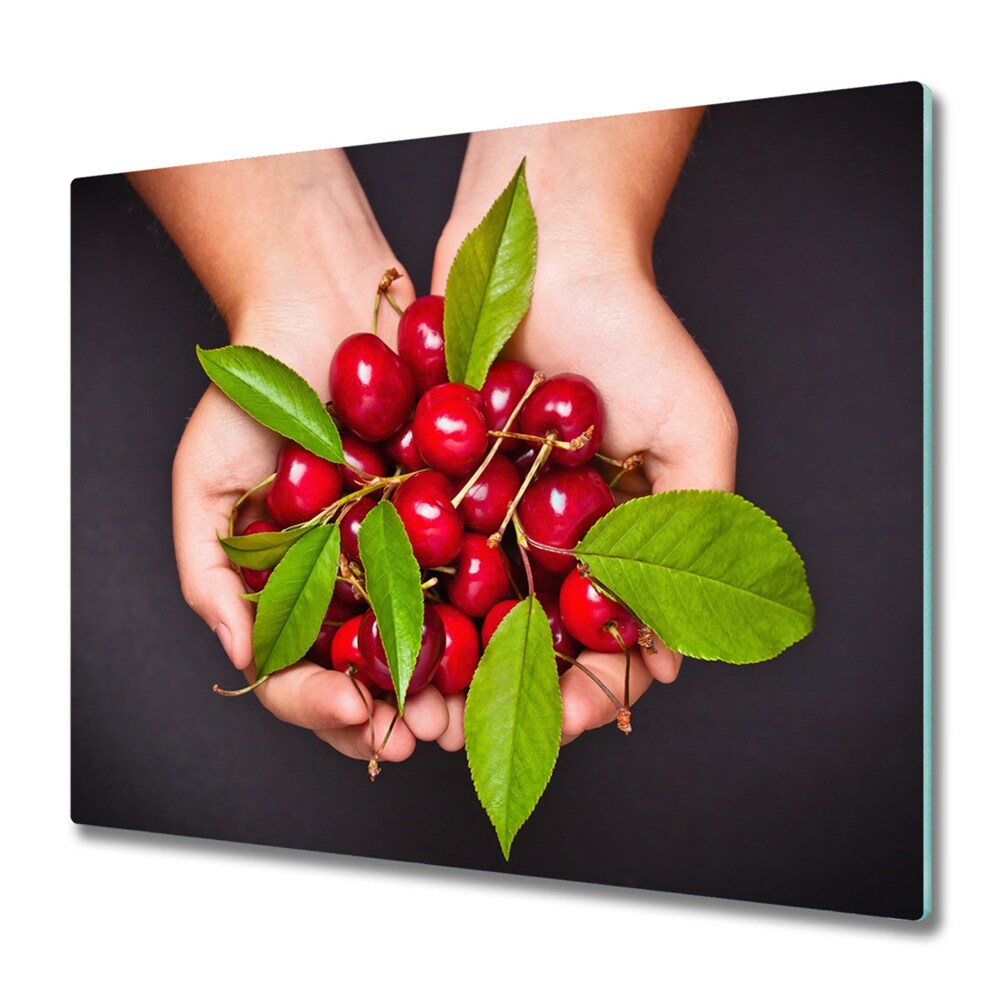 Protège plaque de cuisson Coeur de cerises 