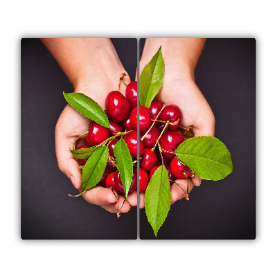 Protège plaque de cuisson Cerises en mains