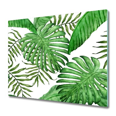 Protège plaque de cuisson Feuilles tropicales