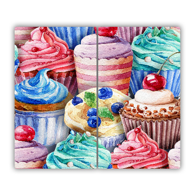 Protège plaque de cuisson Muffins colorés