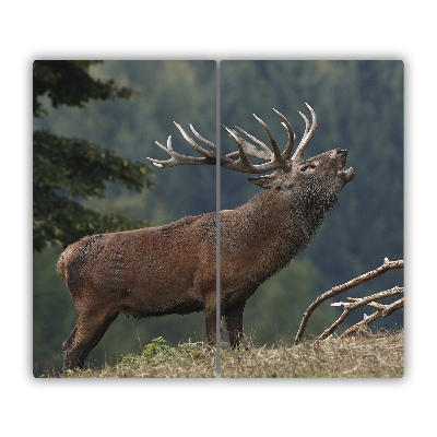 Protège plaque de cuisson Cerf sur la colline