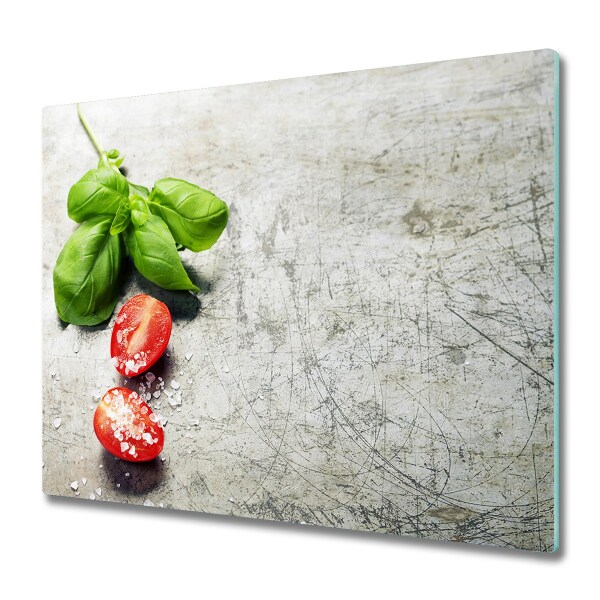 Protège plaque de cuisson Tomate basilic