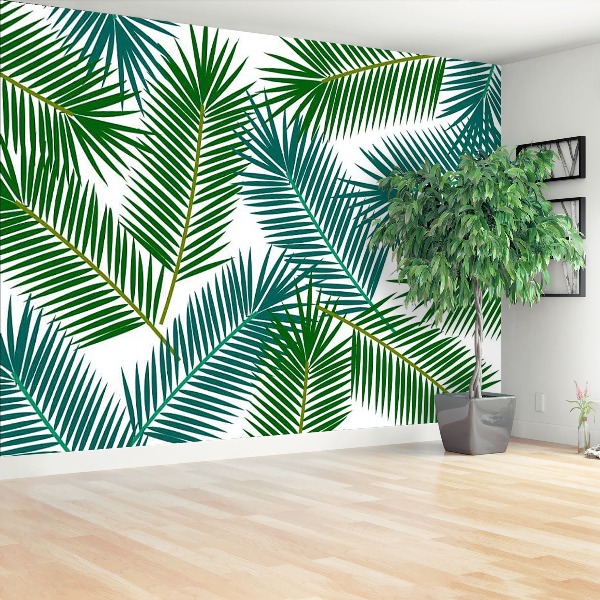 Papier peint decoratif Feuilles de palmier