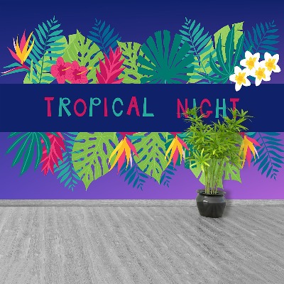 Papier peint decoratif Nuit tropicale