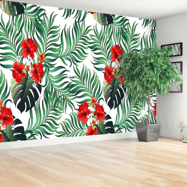 Papier peint decoratif Motif jungle