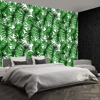 Papier peint decoratif Feuilles tropicales