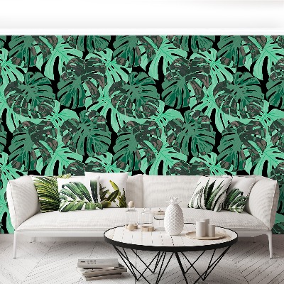 Papier peint decoratif Feuilles monstera