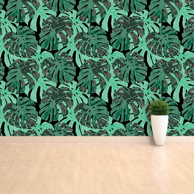 Papier peint decoratif Feuilles monstera