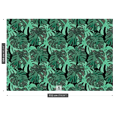 Papier peint decoratif Feuilles monstera