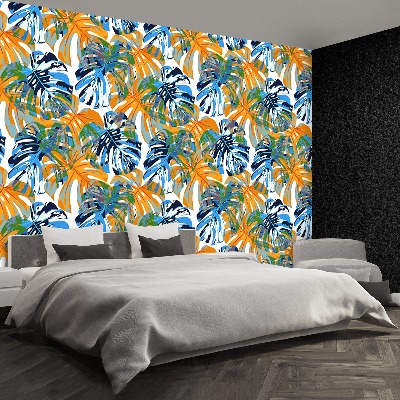 Papier peint decoratif Feuilles tropicales