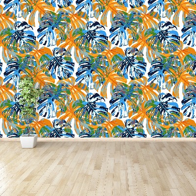 Papier peint decoratif Feuilles tropicales