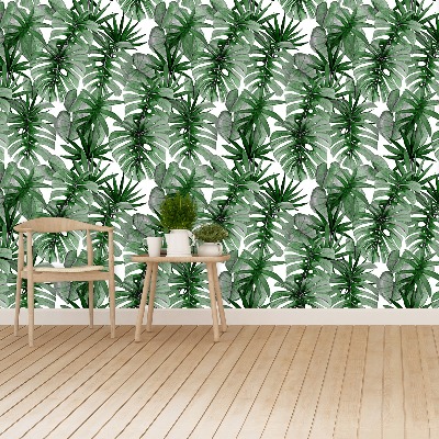 Papier peint decoratif Tropical monstera