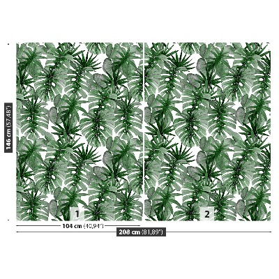 Papier peint decoratif Tropical monstera